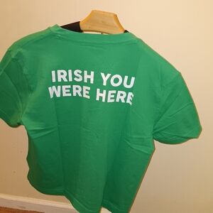 Victoria's Secret PINK Cropped Shamrock tee